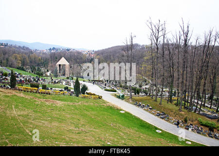 Le cimetière Mirogoj Zagreb,paysage,3,Easter 2016. Banque D'Images