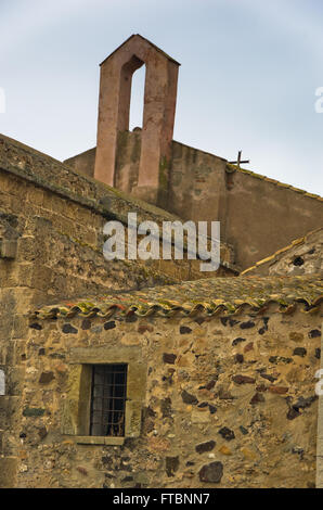 Architecture de l'église de Saint Efisio, île de Sardaigne, Italie Banque D'Images