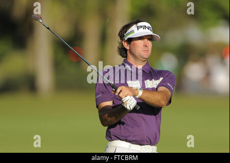 Doral, Fla, USA. 10e Mars, 2012. Bubba Watson au cours de la troisième ronde de la World Golf Championship Championnat Cadillac sur le TPC Blue Monster at Doral Golf Resort and Spa Le 10 mars 2012 à Doral, Floride ZUMA PRESS/ Scott A. Miller. © Scott A. Miller/ZUMA/Alamy Fil Live News Banque D'Images