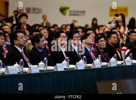 Shenzhen, la province chinoise du Guangdong. Mar 27, 2016. La Chine (Shenzhen) elle est tenue du Sommet à Shenzhen, province du Guangdong en Chine du sud, le 27 mars 2016. Credit : Mao Siqian/Xinhua/Alamy Live News Banque D'Images