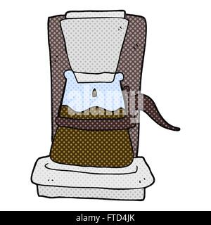 Freehand drawn cartoon cafetière filtre goutte à goutte Illustration de Vecteur