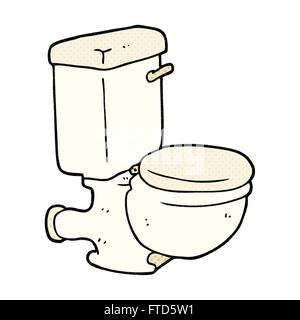 Freehand drawn cartoon toilettes Illustration de Vecteur