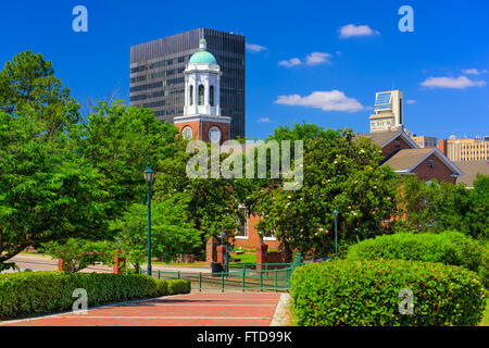 Augusta, Géorgie, USA Centre-ville de scène à River Walk. Banque D'Images