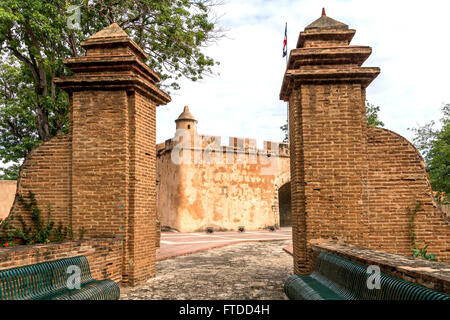 City Gate La Puerta del Conde, Parque Independencia, Santo Domingo, République dominicaine, Caraïbes, Amérique Latine, Banque D'Images