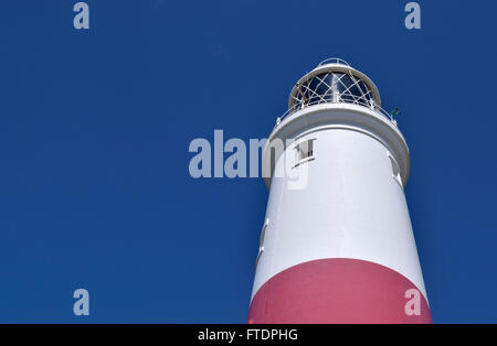 Détail de Portland Bill lighthouse, Dorset, England, UK Banque D'Images