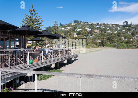 Bar de plage, la plage de Sumner, Sumner, Christchurch, Canterbury, île du Sud, Nouvelle-Zélande Banque D'Images