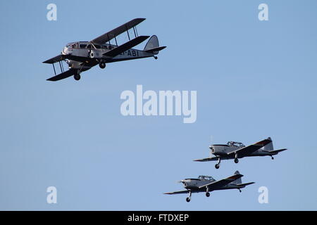 EI-HFC (170), l'IE-HFA (168) et de l'AE-ABI 'Iolar' du vol historique de l'Irlande, l'affichage à l'Airshow écossais en 2015 Banque D'Images