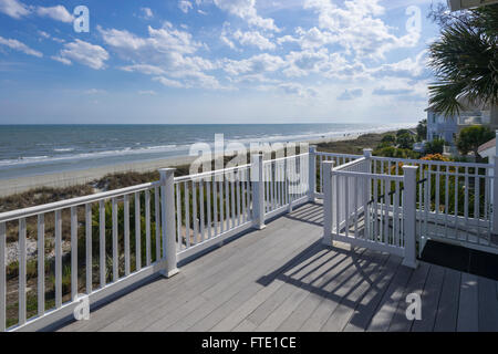 Patio terrasse de soleil, Hilton Head Island, Caroline du Sud USA Banque D'Images