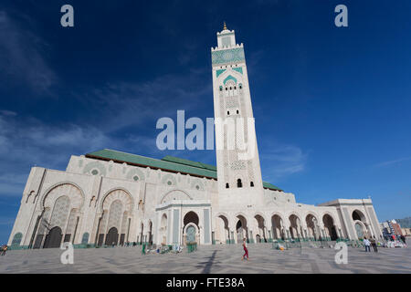 Grande Mosquée Hassan II, Casablanca, Maroc Banque D'Images