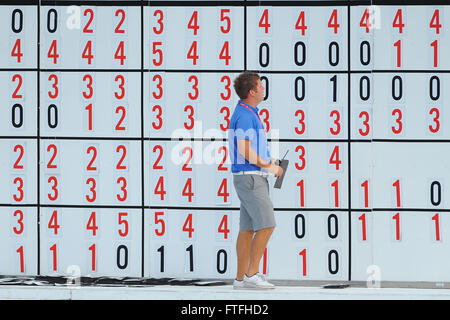 Palm Beach Gardens, Floride, USA. 1er mars, 2012. Le tableau de bord au cours de la première ronde de la Honda Classic PGA National le 1 mars 2012 à Palm Beach Gardens, Floride ZUMA PRESS/ Scott A. Miller. © Scott A. Miller/ZUMA/Alamy Fil Live News Banque D'Images