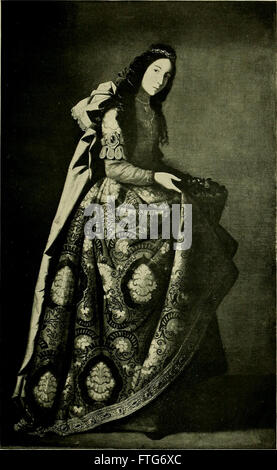 Une publication de 1918 analysant la vie, l'époque et les œuvres du peintre espagnol Francisco de Zurbarán, en se concentrant sur son héritage artistique. Banque D'Images