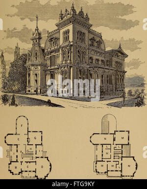 L'architecture de Hobbs- contenant des dessins et plans de masse pour les villas, chalets et autres édifices, les deux suburbain et rural, adaptée aux États-Unis. Avec des règles pour la critique et l'introduction Banque D'Images