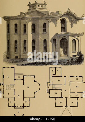 L'architecture de Hobbs- contenant des dessins et plans de masse pour les villas, chalets et autres édifices, les deux suburbain et rural, adaptée aux États-Unis. Avec des règles pour la critique et l'introduction Banque D'Images