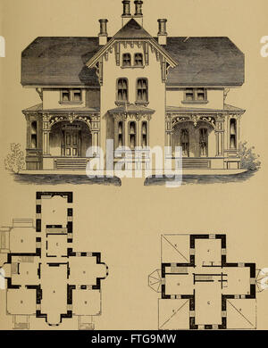 L'architecture de Hobbs- contenant des dessins et plans de masse pour les villas, chalets et autres édifices, les deux suburbain et rural, adaptée aux États-Unis. Avec des règles pour la critique et l'introduction Banque D'Images