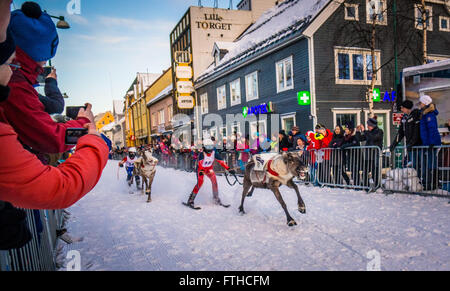 Tromso 2016 course de rennes Banque D'Images