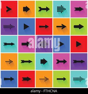 Arrow signs vector set Illustration de Vecteur