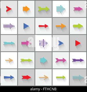 Arrow signs vector set Illustration de Vecteur