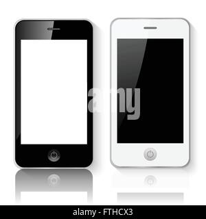 Les Smartphones Mobile Vector Illustration Illustration de Vecteur