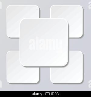 Les carrés blancs abstract background vector illustration Illustration de Vecteur