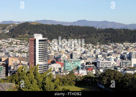 La ville de Wellington, Nouvelle-Zélande Banque D'Images