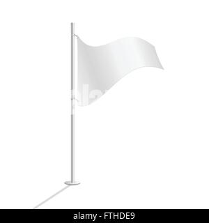 Drapeau blanc vector illustration Illustration de Vecteur