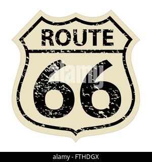 Vintage route 66 sign vector illustration Illustration de Vecteur
