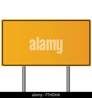 Panneau jaune blanc Illustration de Vecteur