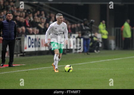 Fabien Lemoine lorsqu'un match de championnat le Stade Rennais - comme saint Etienne, le 4 février 2016 à Rennes, Roazhon park Banque D'Images