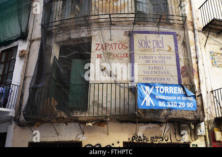 Bâtiments abandonnés Valencia Espagne Banque D'Images