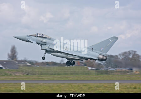 L'Eurofighter Typhoon, RAF Coningsby Banque D'Images