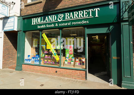 Holland & Barrett store Banque D'Images