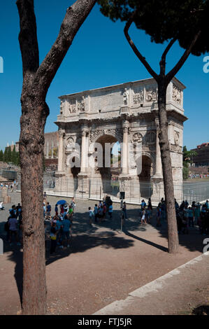 L'Italie, Lazio, Rome, Arco di Constantino, Arc de Constantin Banque D'Images