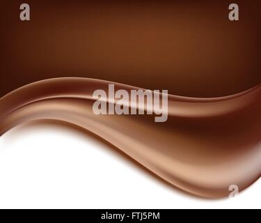 Arrière-plan de chocolat crémeux. abstract backgorund vecteur. Illustration de Vecteur
