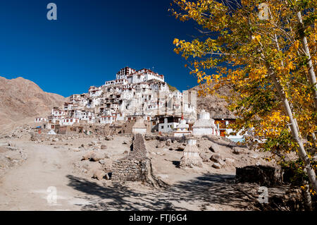 Chemrey monastère dans hymalayas vallée de Ladakh, Inde Banque D'Images
