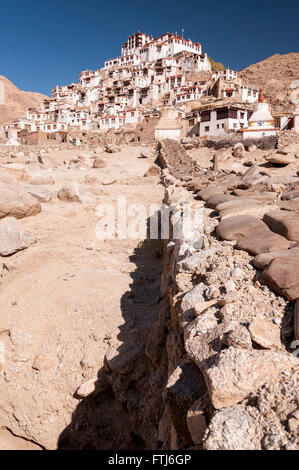 Chemrey monastère dans hymalayas vallée de Ladakh, Inde Banque D'Images