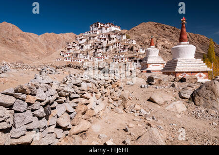 Chemrey monastère dans hymalayas vallée de Ladakh, Inde Banque D'Images