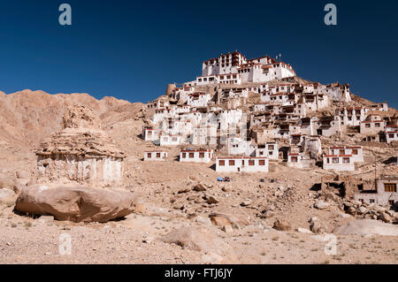 Chemrey monastère dans hymalayas vallée de Ladakh, Inde Banque D'Images