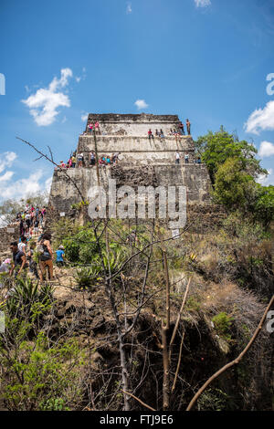 Pyramide d'El Tepozteco Tepoztlan et Banque D'Images