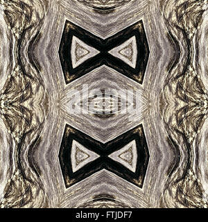 Papier peint Motif carreaux kaléidoscopique transparent dessiné avec un crayon noir sur la base de la texture en bois Banque D'Images