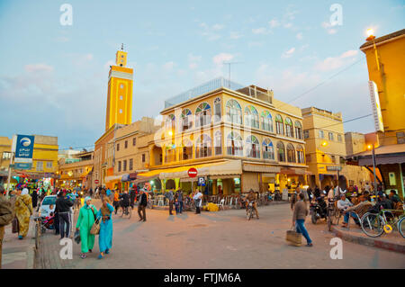 Place al-Alaouyine, Place place Assarag, Medina, Marrakech, vallée de Souss, sud du Maroc, l'Afrique du Nord Banque D'Images