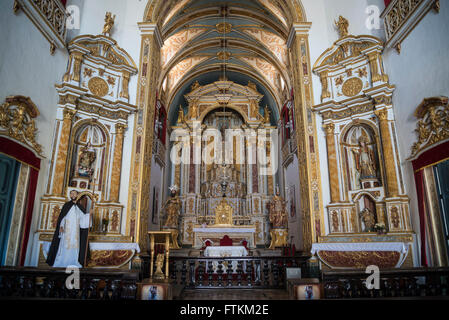 Intérieur de l'église de São Pedro, Largo Terreiro de Jesus, Salvador, Bahia, Brésil Banque D'Images