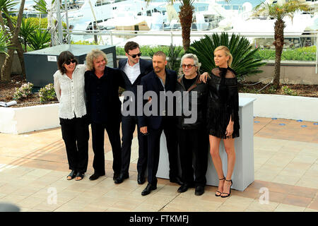 Photocall du film Mad Max Fury Road 'la' par George Miller, 68 ème Festival de Cannes. Équipe de Film Mad Max ' la fury roa Banque D'Images