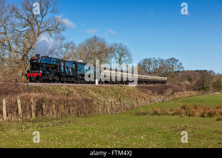 West Somerset Railway, 4F le long de cuisson Watts Bank Banque D'Images