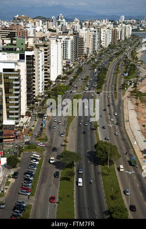 Avenida Beira-Mar - North Bay de la ville de Florianopolis Banque D'Images