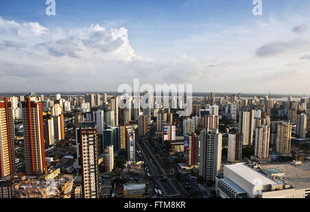 Vue de dessus du centre de la ville de Belem Banque D'Images