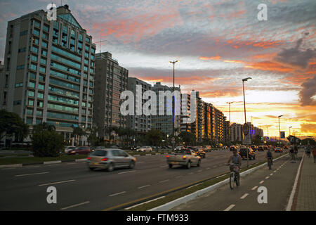 Avenida Beira-Mar - Journaliste Rubens de Arruda Ramos - North Bay de la ville de Florianopolis Banque D'Images