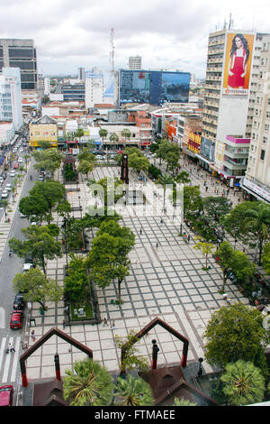 Vista de Cima da Praça do Ferreira no Centro da Cidade - marco historico patrimonial e Banque D'Images