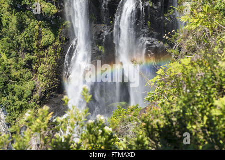 Arc à la Cascade du Tigre Noir Canion à Fortaleza - Parc National de la Serra Geral Banque D'Images