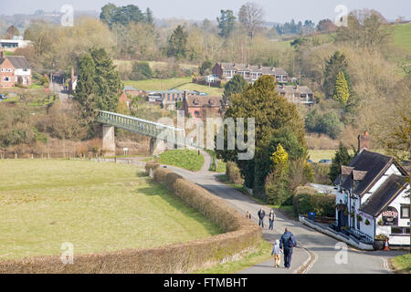 Le port Inn, Arley près de Bewdley, Worcestershire, Angleterre, RU Banque D'Images