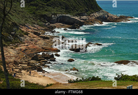 Praia do Pinho - première plage naturiste officielle au Brésil - Balneario de Camboriu - SC Banque D'Images